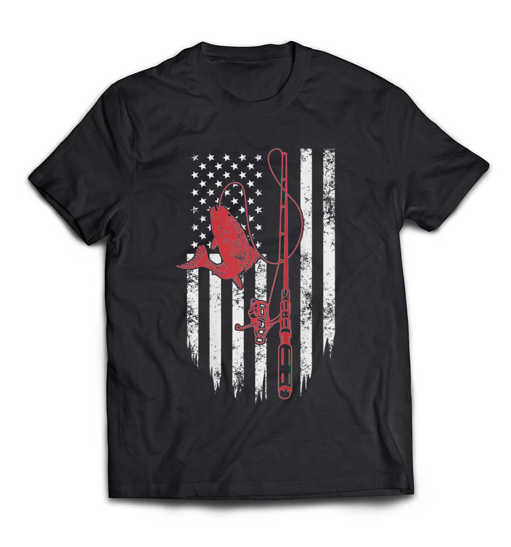 Fishing USA Flag Shirt: Show Your Patriotism with Every Cast